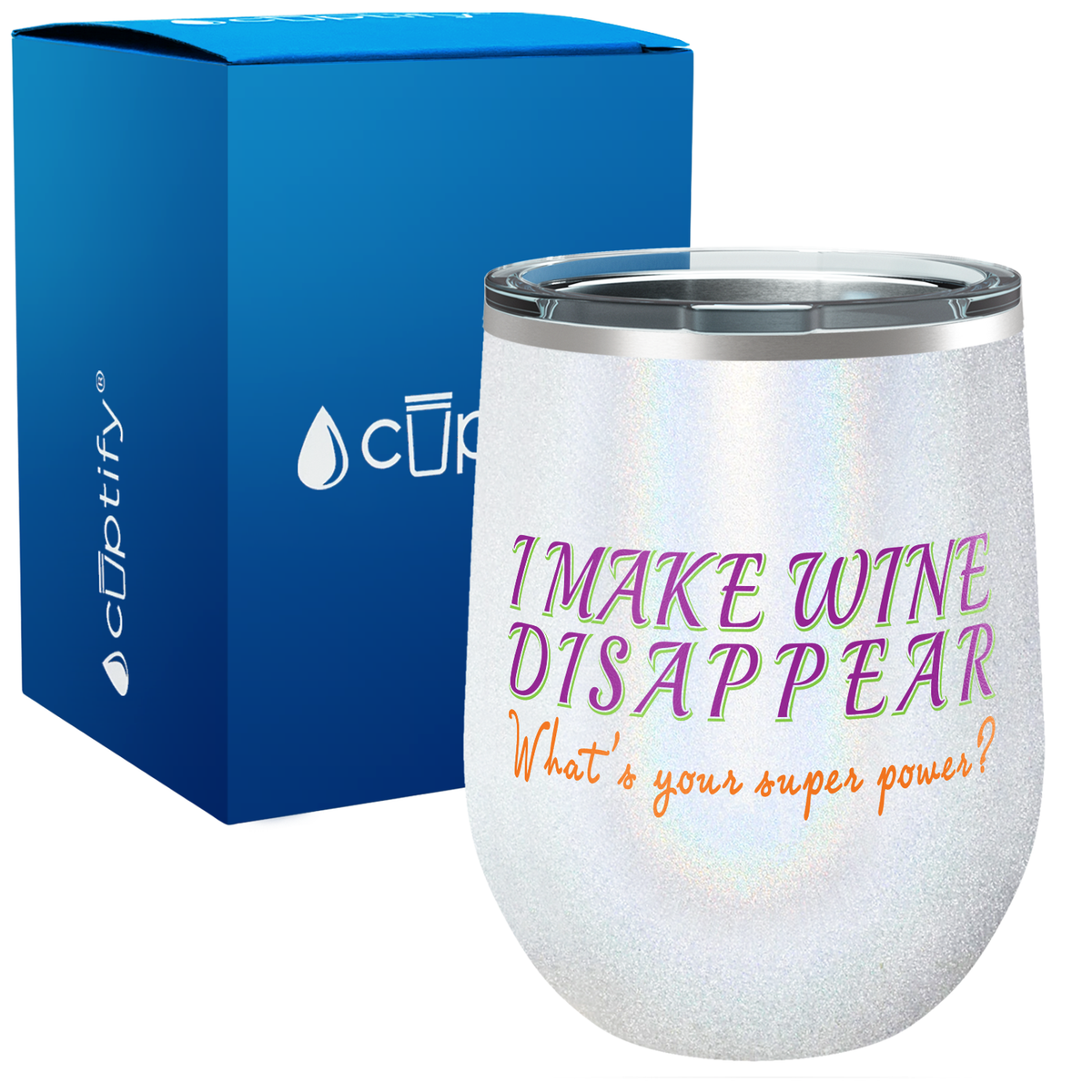 I Make Wine Disappear 12oz Funny Wine Tumbler