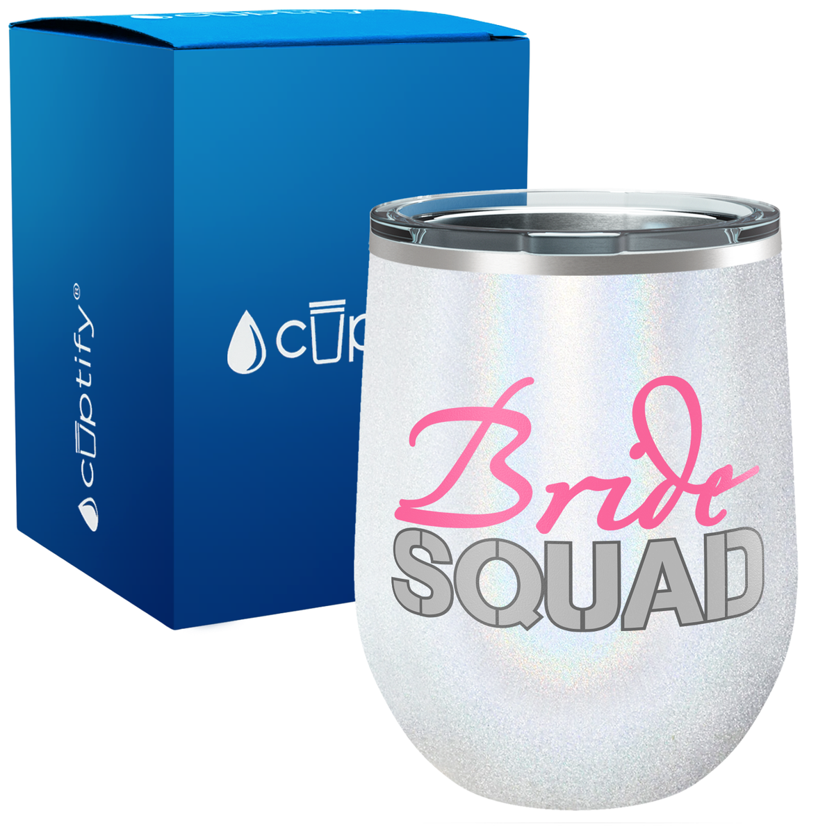 Bride Squad 12oz Bridal Shower Wine Tumbler