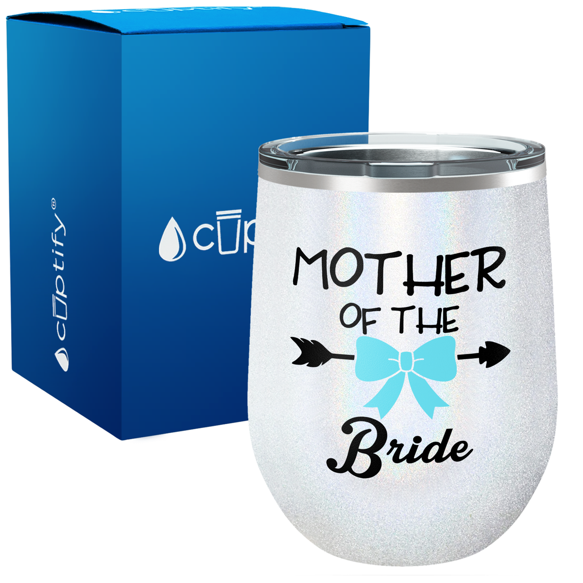 Mother of the Bride 12oz Bridal Shower Wine Tumbler