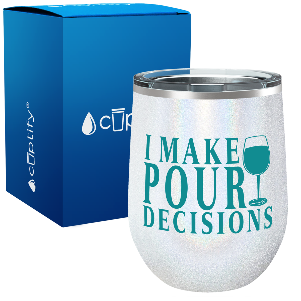 I Make Pour Decisions 12oz Stainless Steel Wine Tumbler