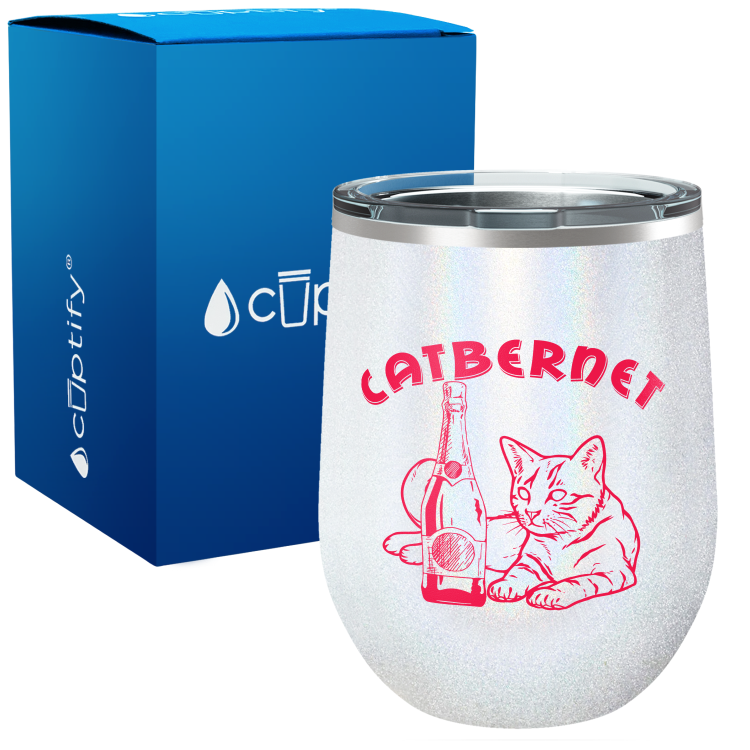 Catbernet 12oz Funny Wine Tumbler