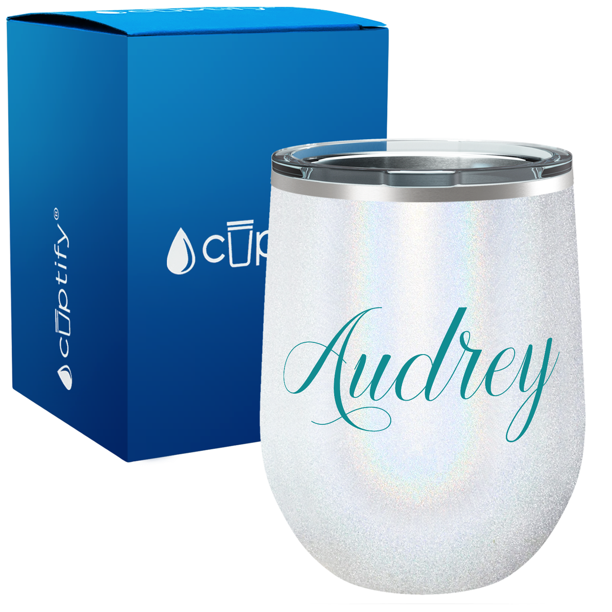 Personalized Audrey Style 12oz Wine Tumbler