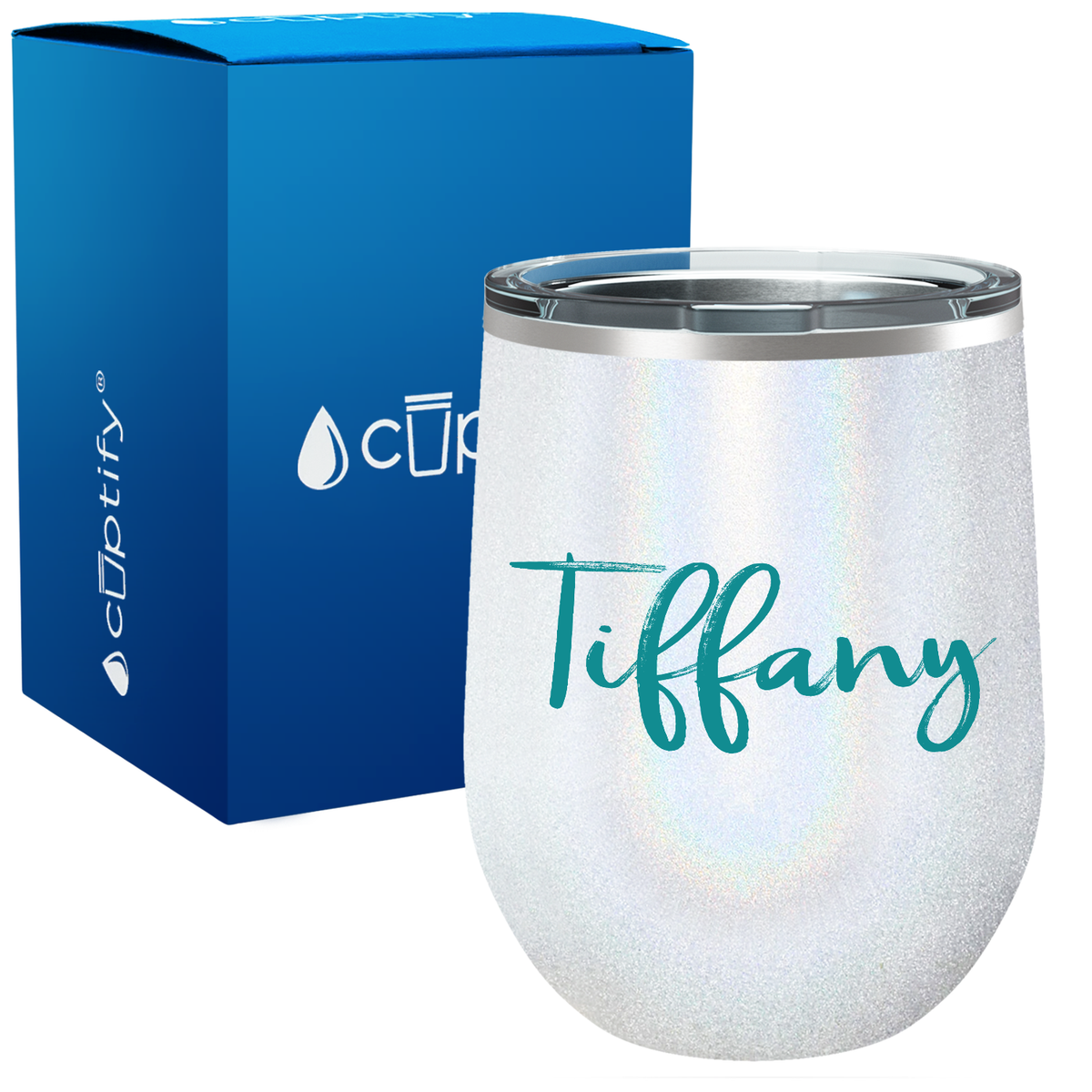 Personalized Tiffany Style 12oz Wine Tumbler