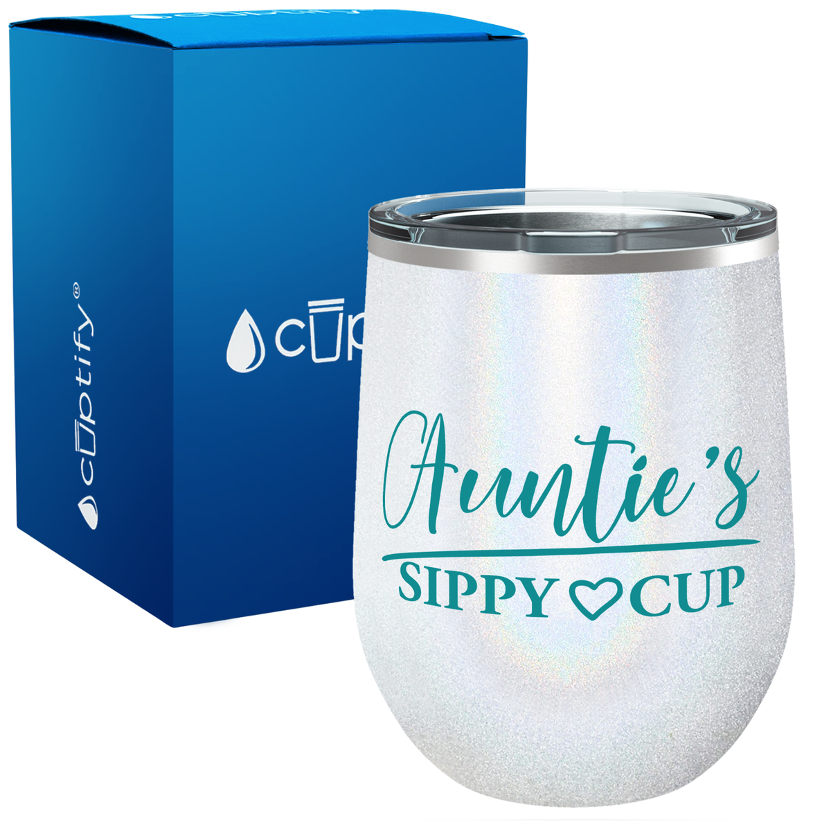 Auntie's Sippy Cup 12oz Aunt Wine Tumbler