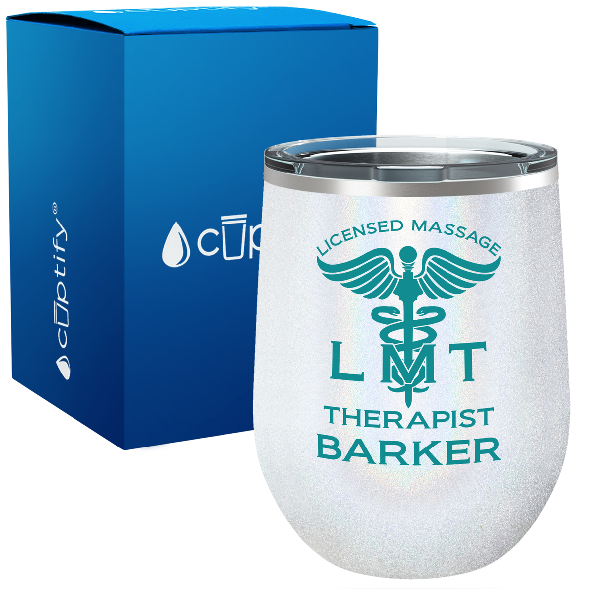 Personalized LMT Licensed Massage Therapist 12oz Medical Wine Tumbler