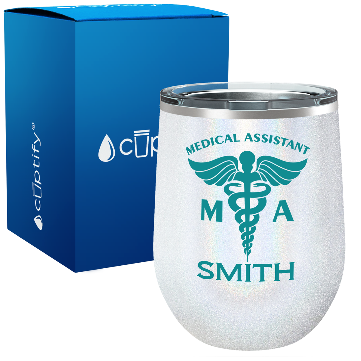 Personalized MA Medical Assistant 12oz Medical Wine Tumbler