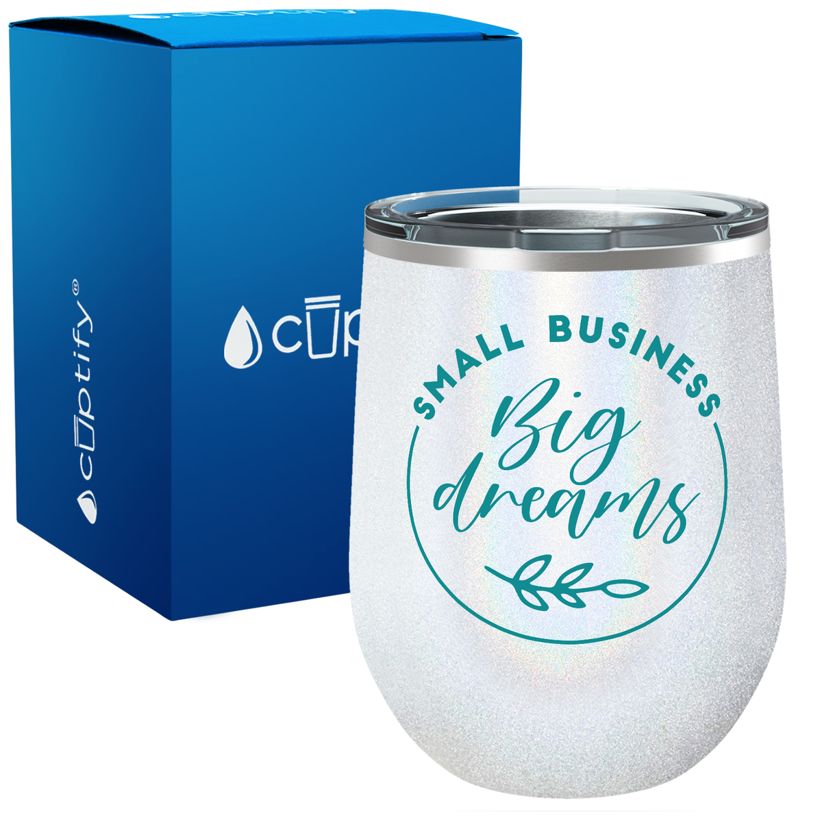 Small Business Big Dreams 12oz Boss Wine Tumbler