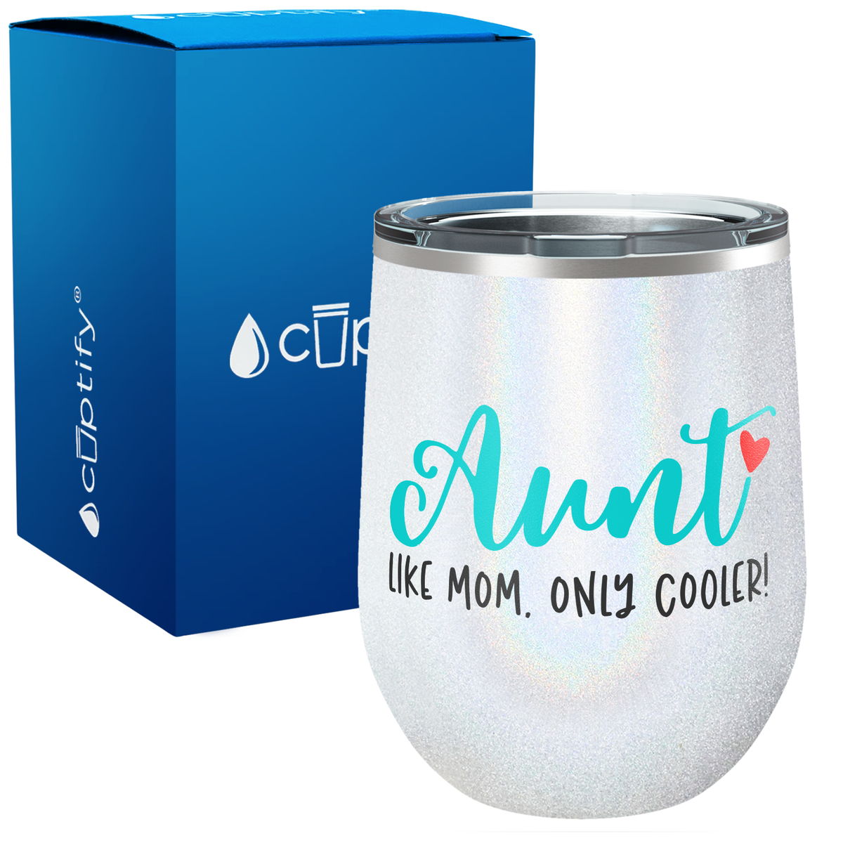 Aunt Like Mom Only Cooler 12oz Aunt Wine Tumbler