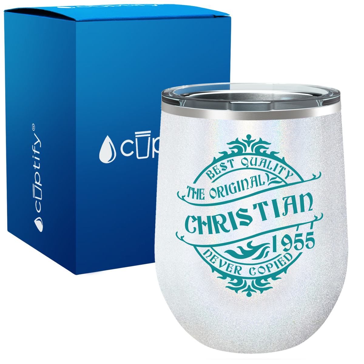 Personalized The Original Never Copied 12oz Birthday Wine Tumbler