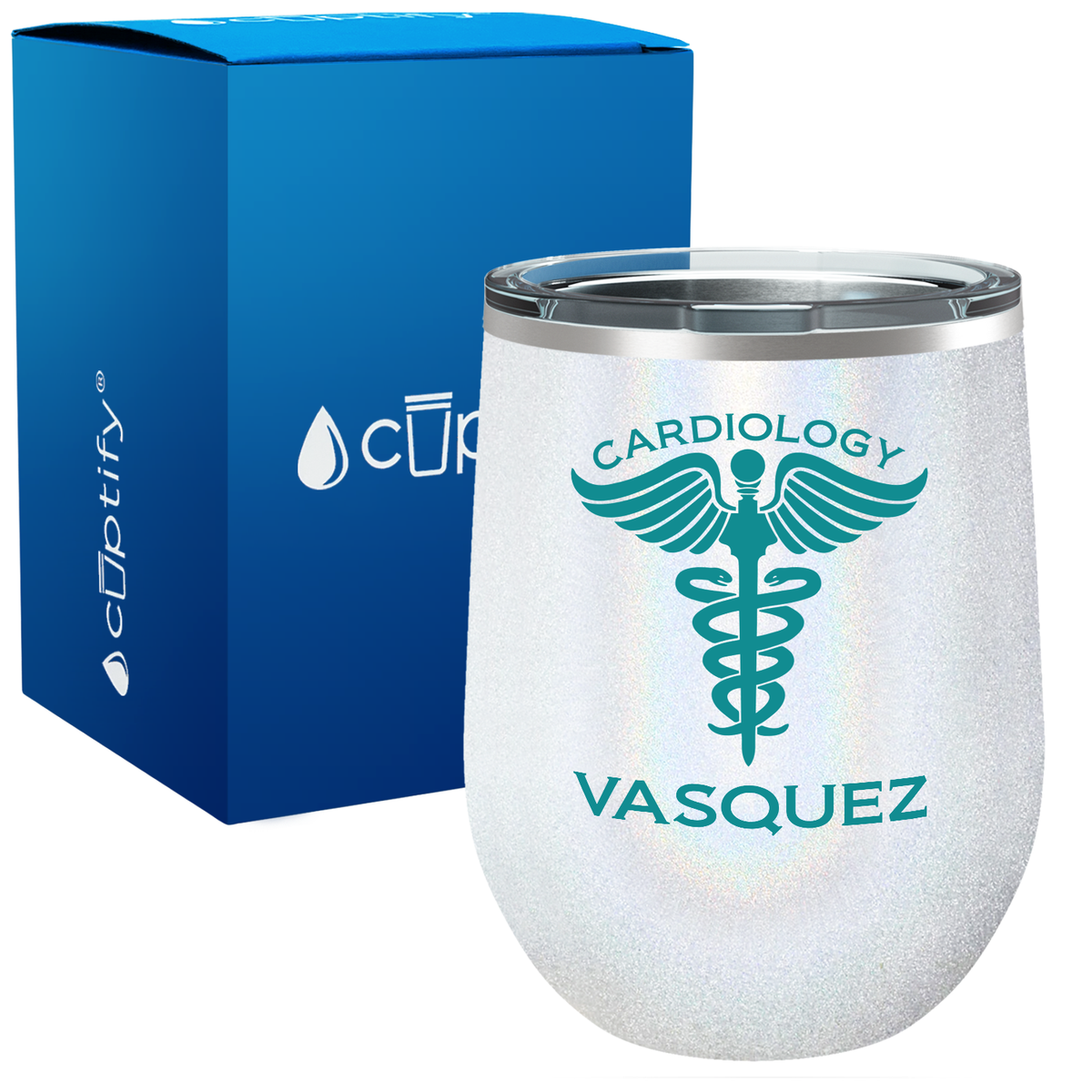 Personalized Cardiology 12oz Medical Wine Tumbler