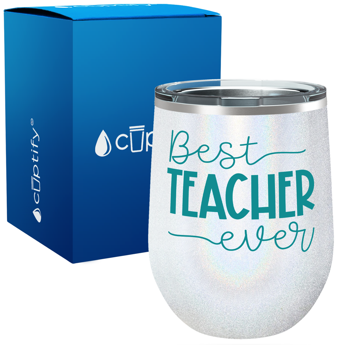 Best Teacher Ever 12oz Teacher Wine Tumbler