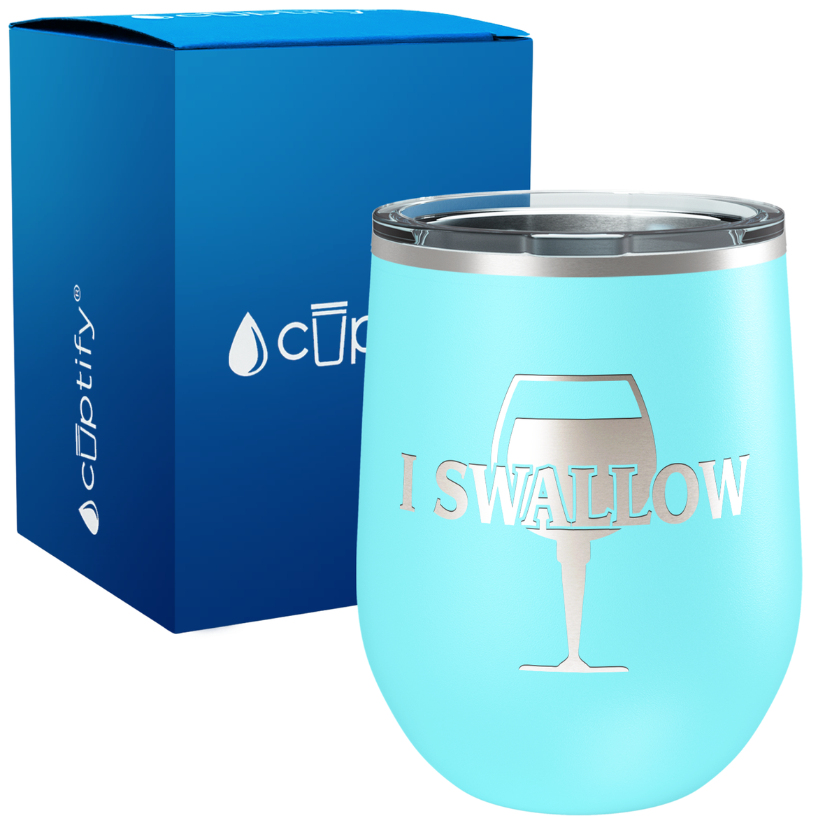 I Swallow 12oz Funny Wine Tumbler