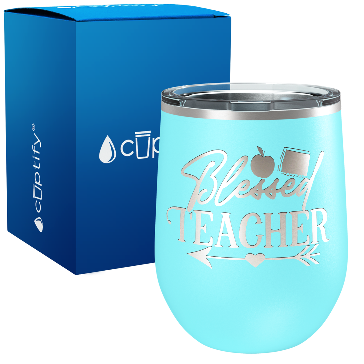 Blessed Teacher Arrow 12oz Teacher Wine Tumbler