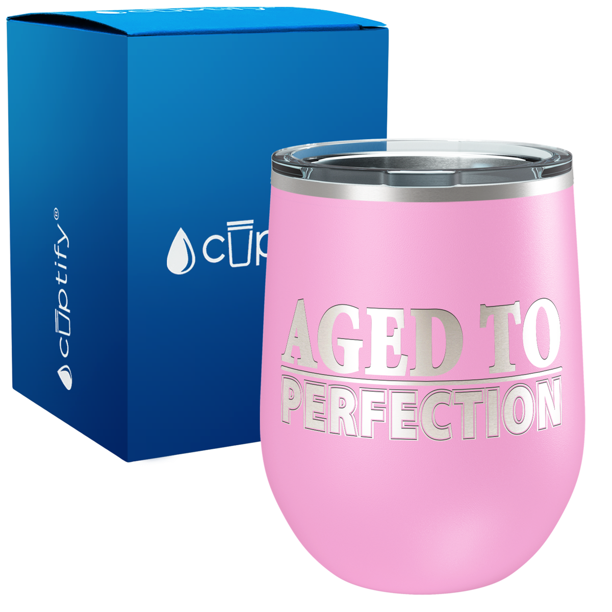 Aged to Perfection 12oz Funny Wine Tumbler