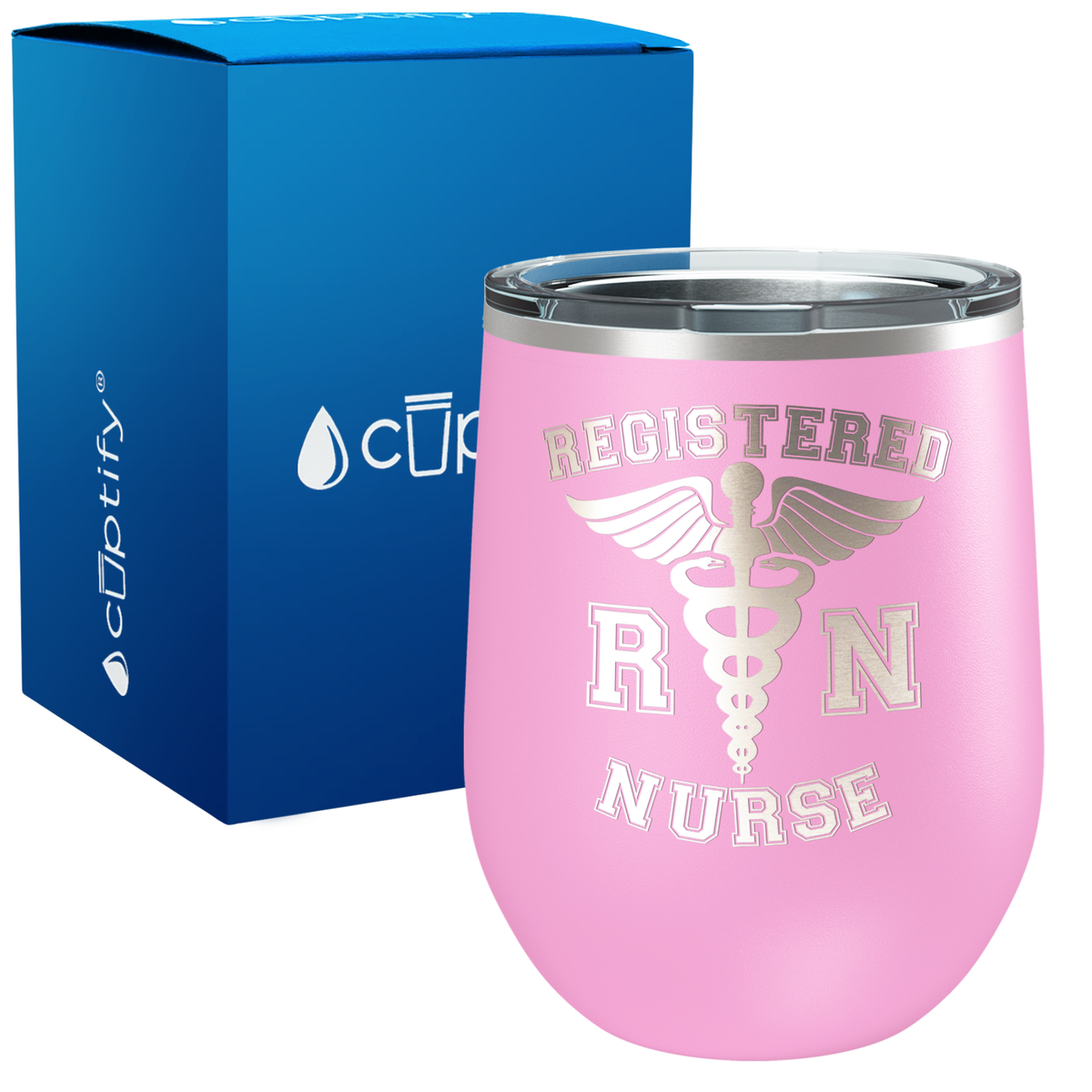 RN Registered Nurse 12oz Nurse Wine Tumbler