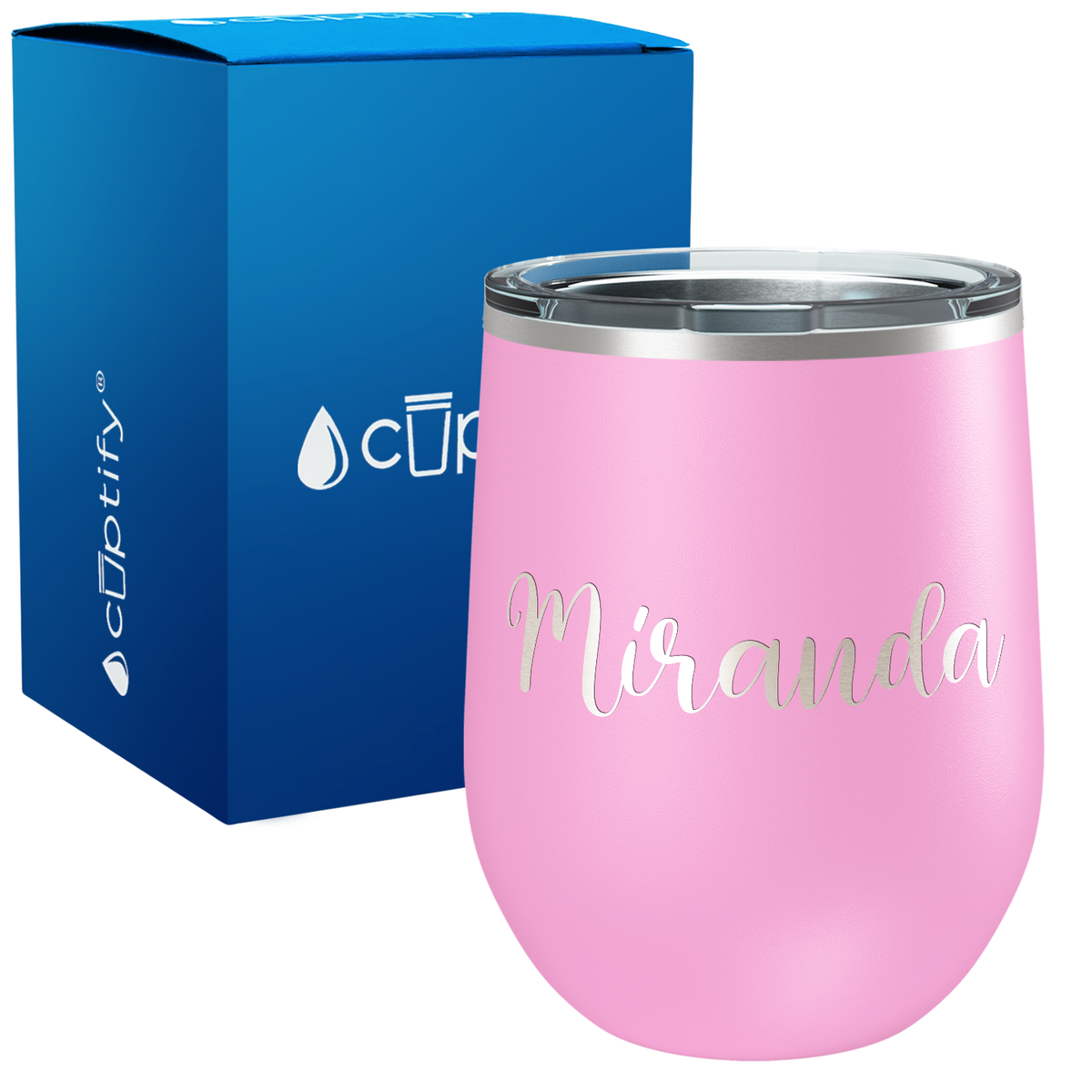 Personalized Miranda Style 12oz Wine Tumbler