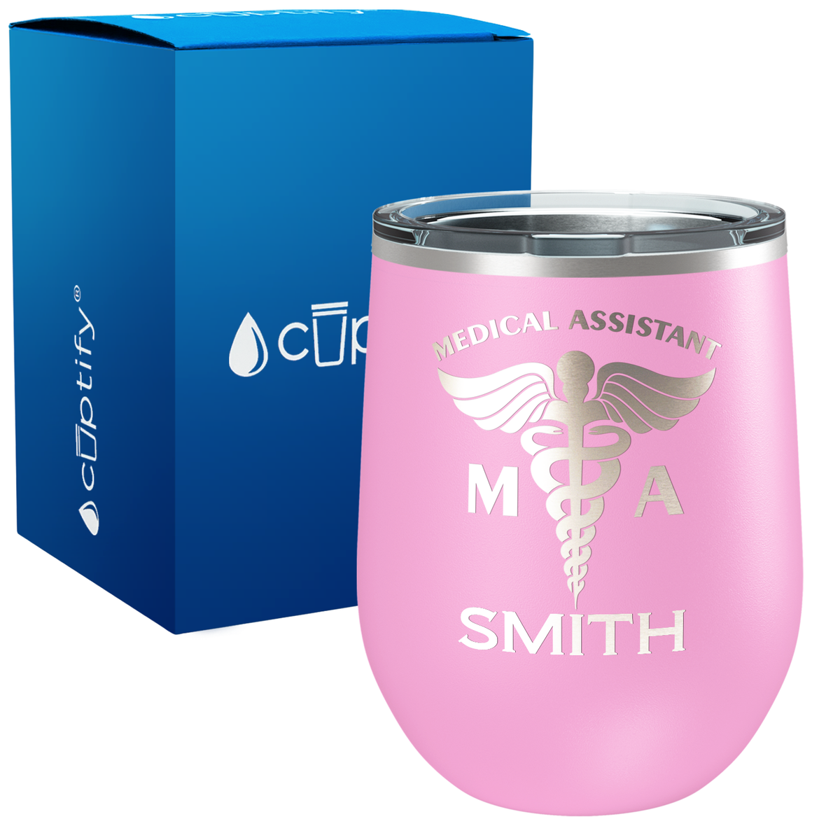 Personalized MA Medical Assistant 12oz Medical Wine Tumbler