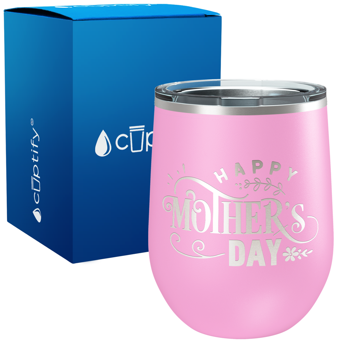 Happy Mother's Day 12oz Mom Wine Tumbler