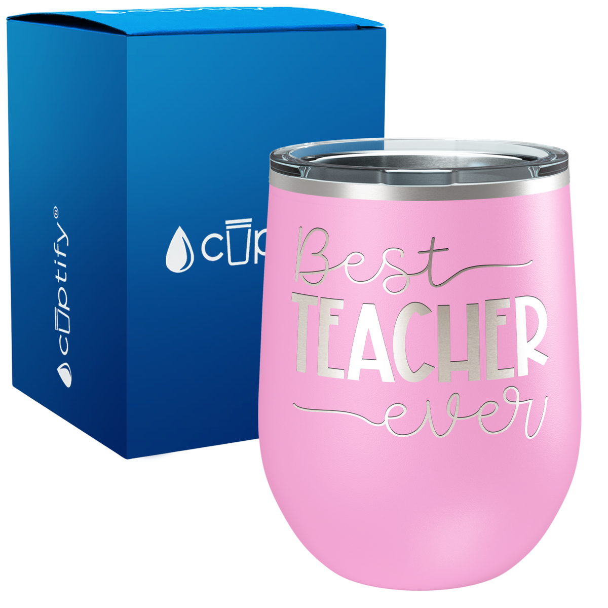 Best Teacher Ever 12oz Teacher Wine Tumbler