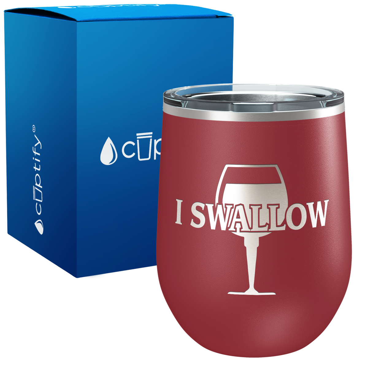 I Swallow 12oz Funny Wine Tumbler