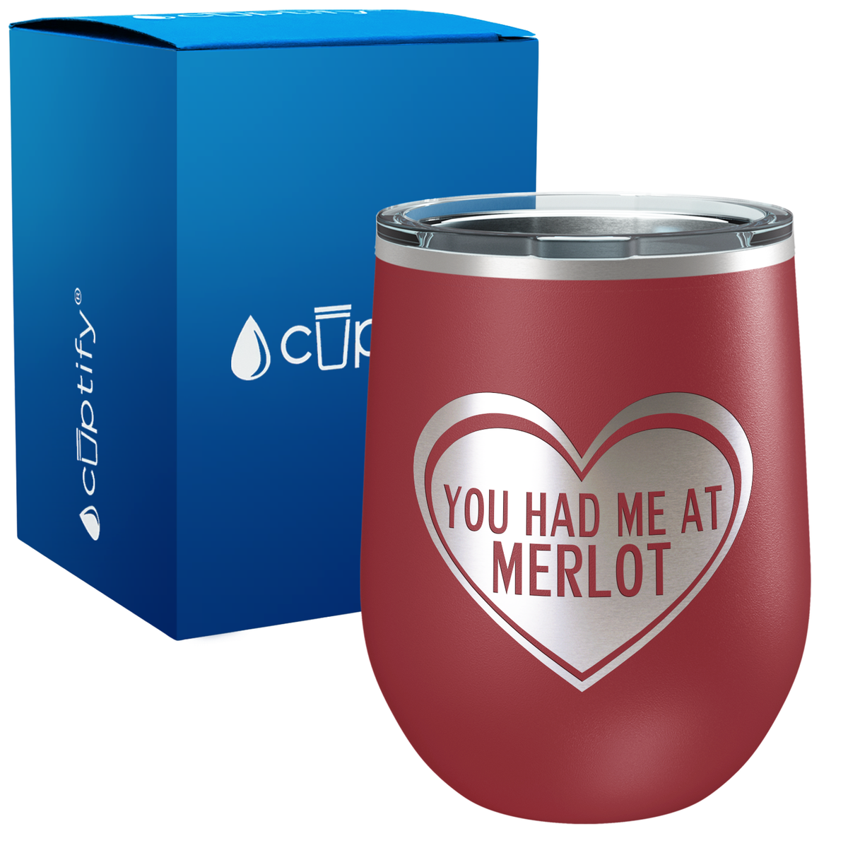 You Had Me at Merlot 12oz Best Friend Wine Tumbler