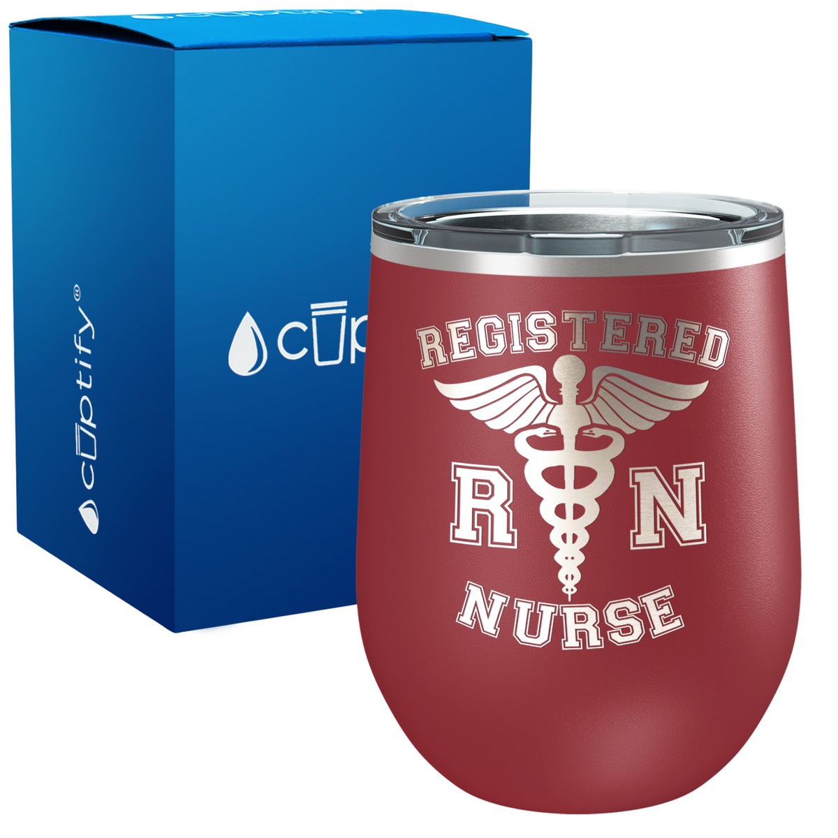 RN Registered Nurse 12oz Nurse Wine Tumbler