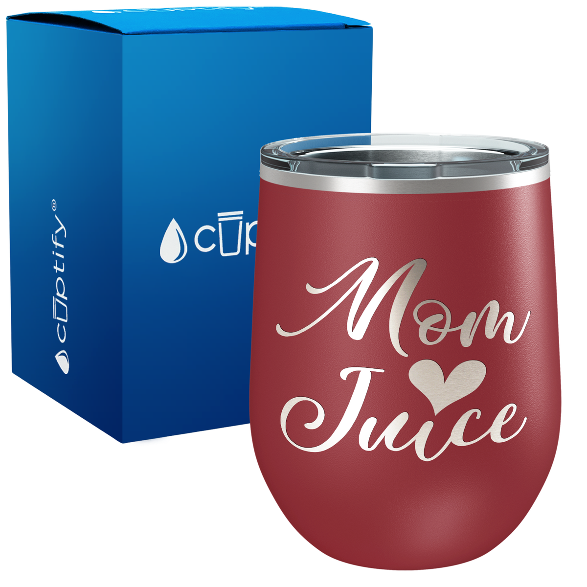 Mom Juice 12oz Stemless Wine Tumbler