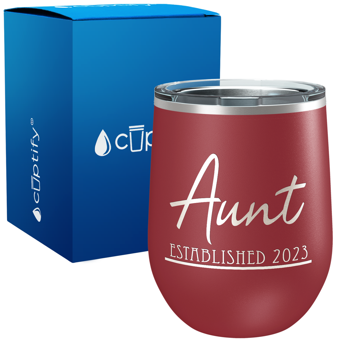 Aunt Established 12oz Aunt Wine Tumbler