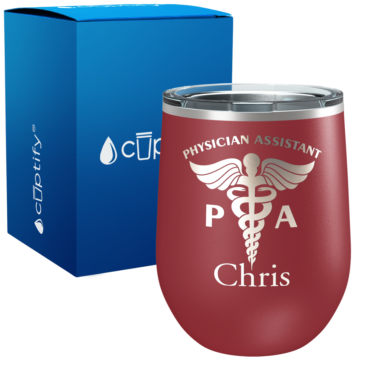 Personalized PA Physician Assistant 12oz Medical Wine Tumbler