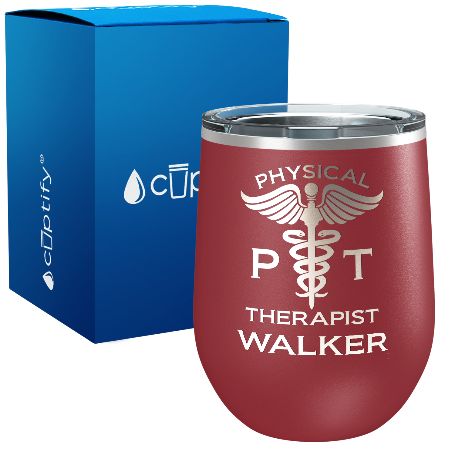 Personalized PT Physical Therapist 12oz Medical Wine Tumbler