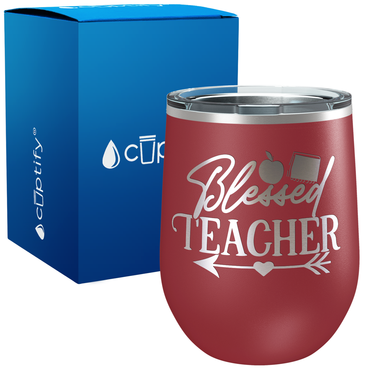 Blessed Teacher Arrow 12oz Teacher Wine Tumbler
