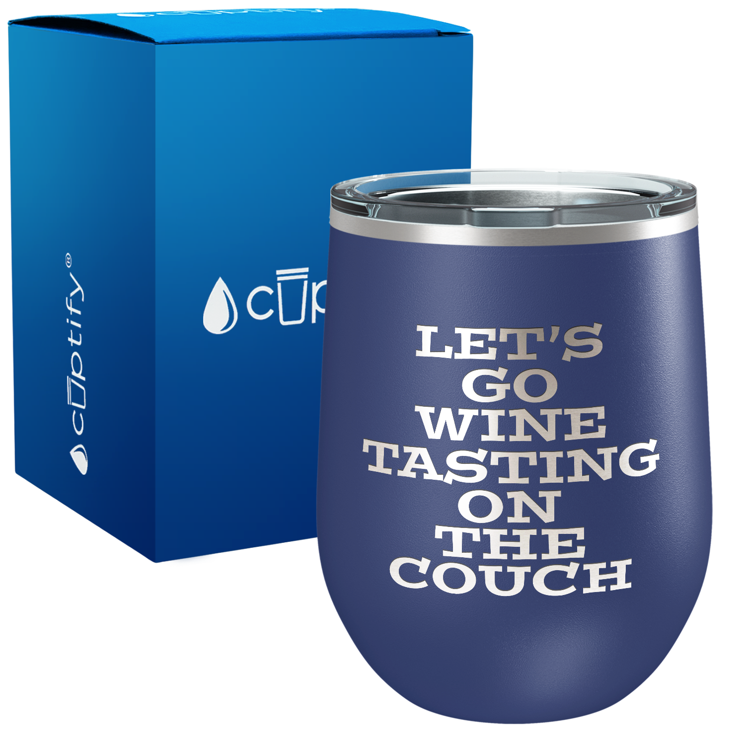 Let's go Wine Tasting 12oz Funny Wine Tumbler