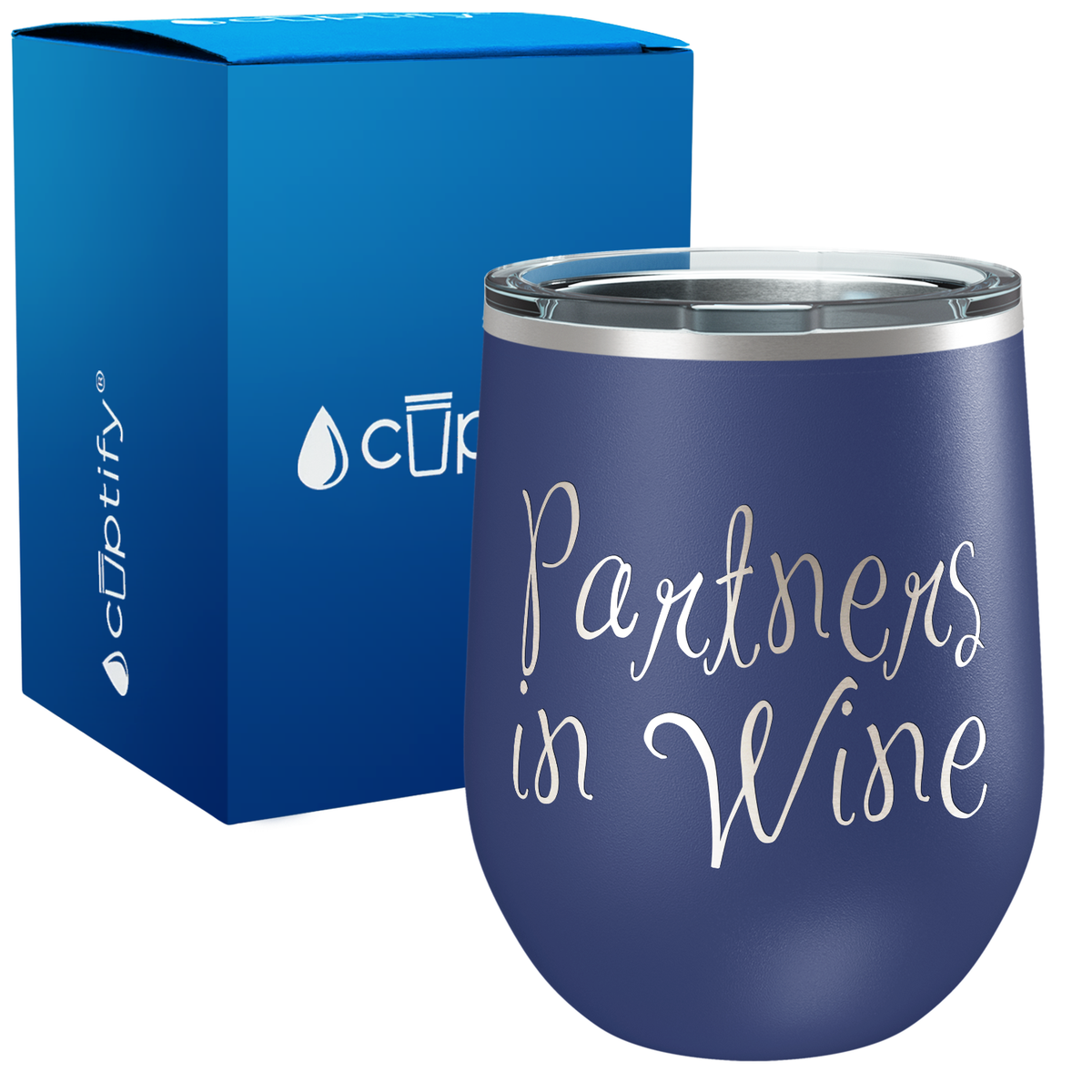 Partners in Wine 12oz Funny Wine Tumbler