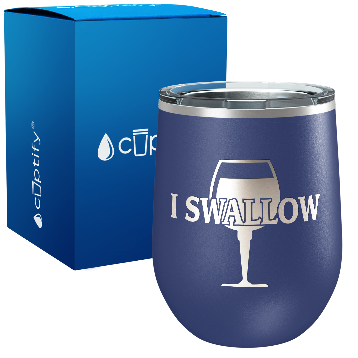 I Swallow 12oz Funny Wine Tumbler