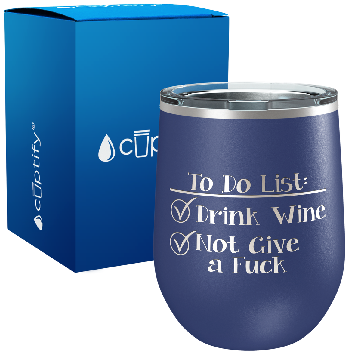 To Do List 12oz Funny Wine Tumbler