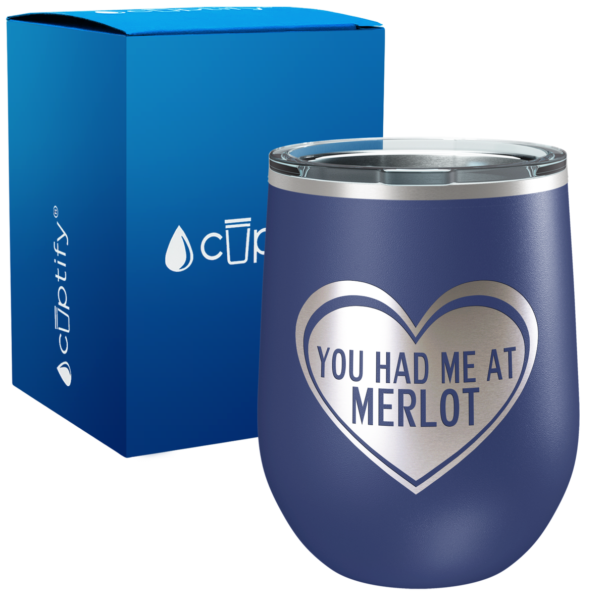 You Had Me at Merlot 12oz Best Friend Wine Tumbler