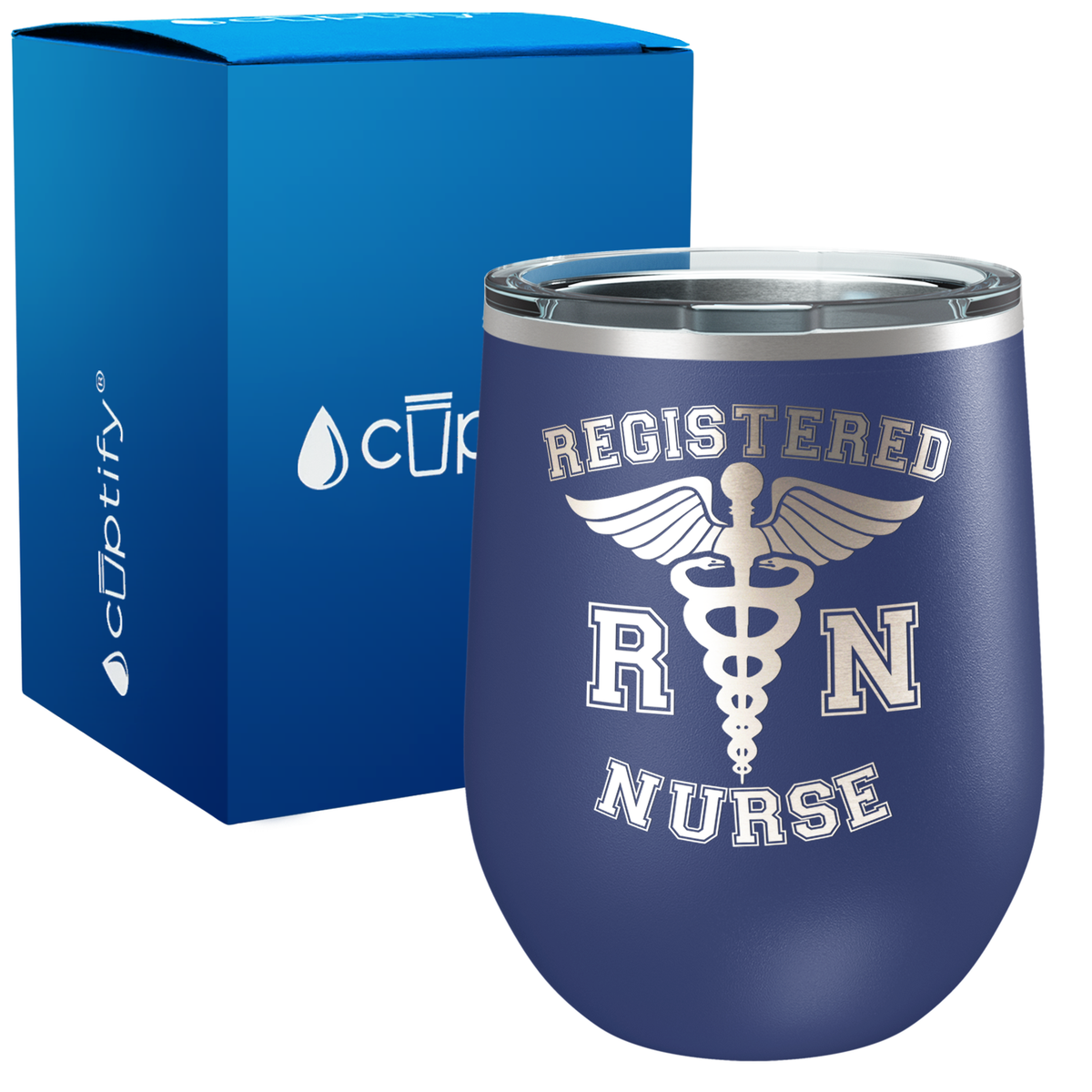 RN Registered Nurse 12oz Nurse Wine Tumbler