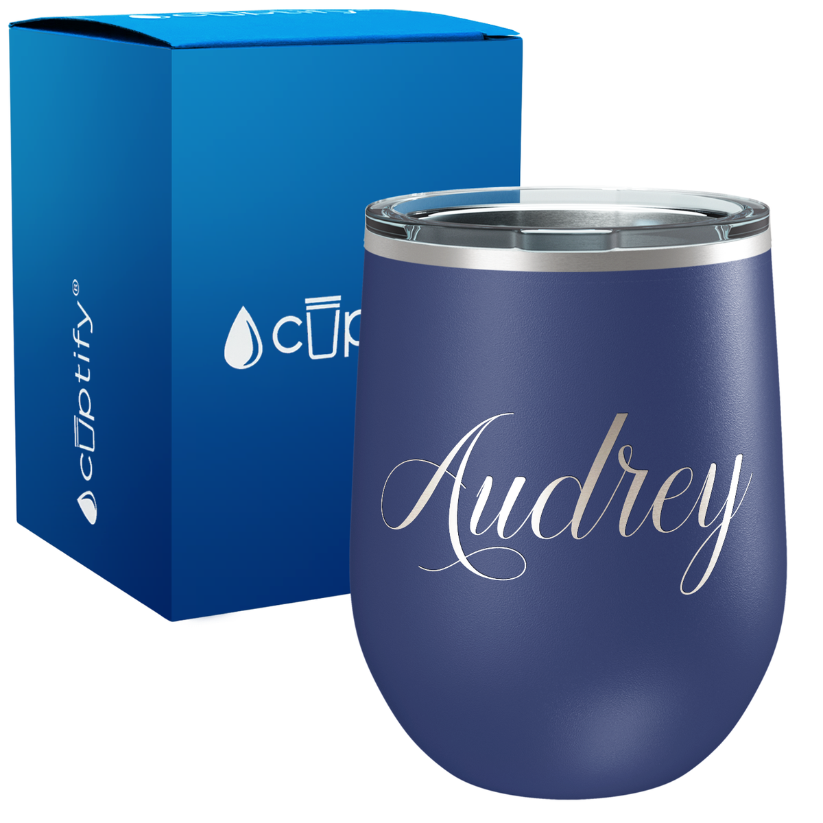 Personalized Audrey Style 12oz Wine Tumbler