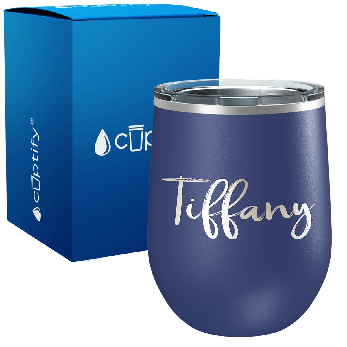 Personalized Tiffany Style 12oz Wine Tumbler