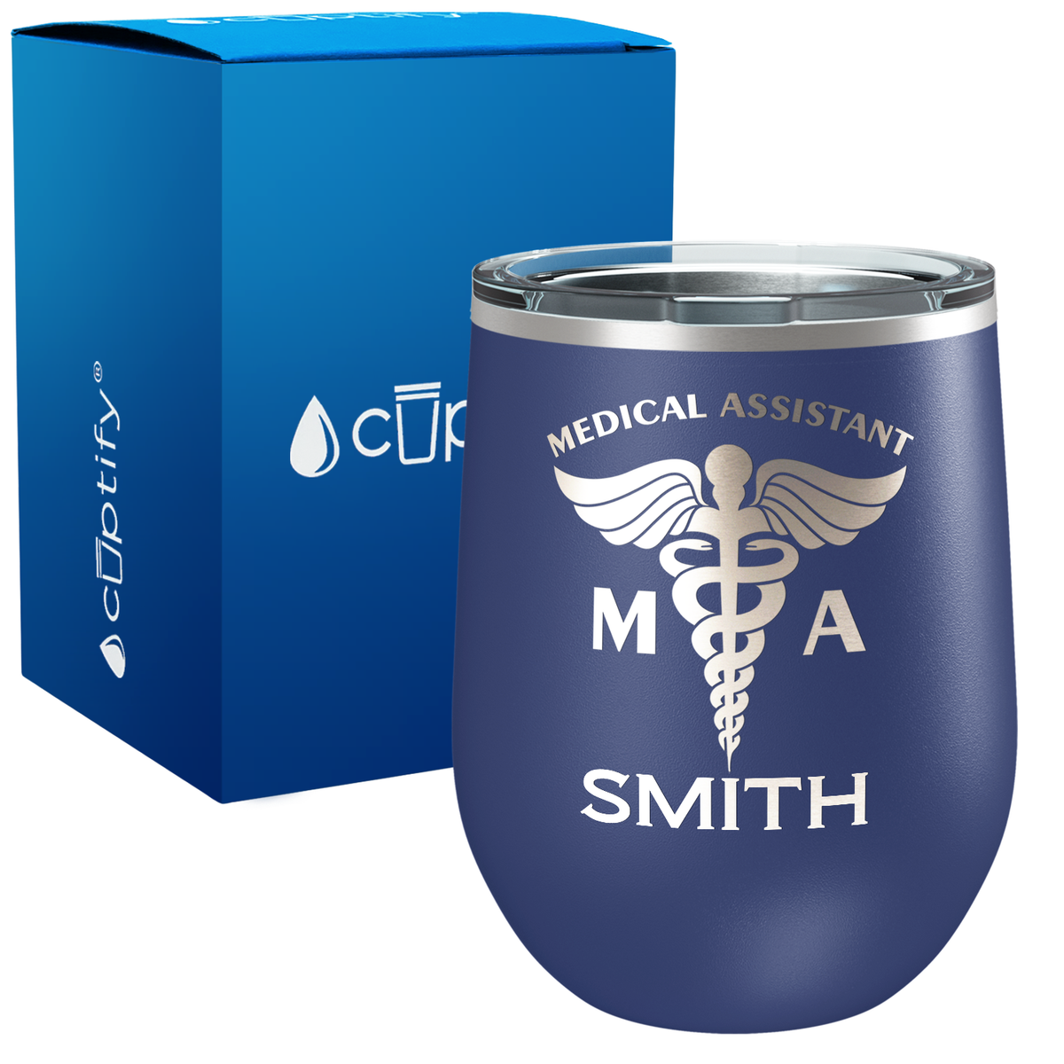 Personalized MA Medical Assistant 12oz Medical Wine Tumbler
