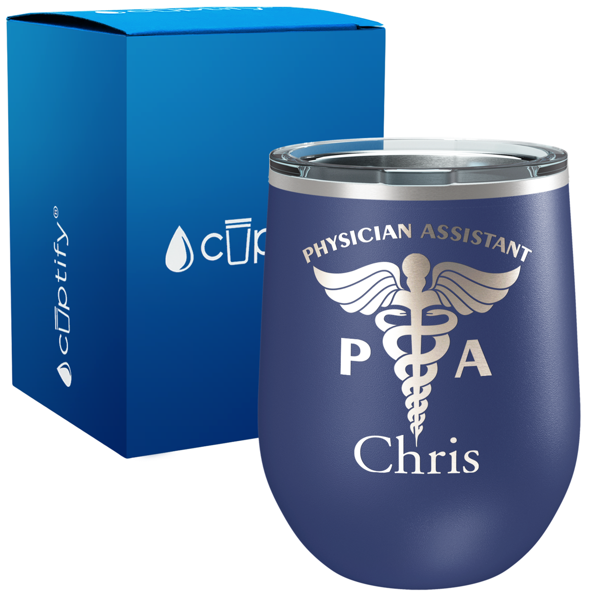 Personalized PA Physician Assistant 12oz Medical Wine Tumbler