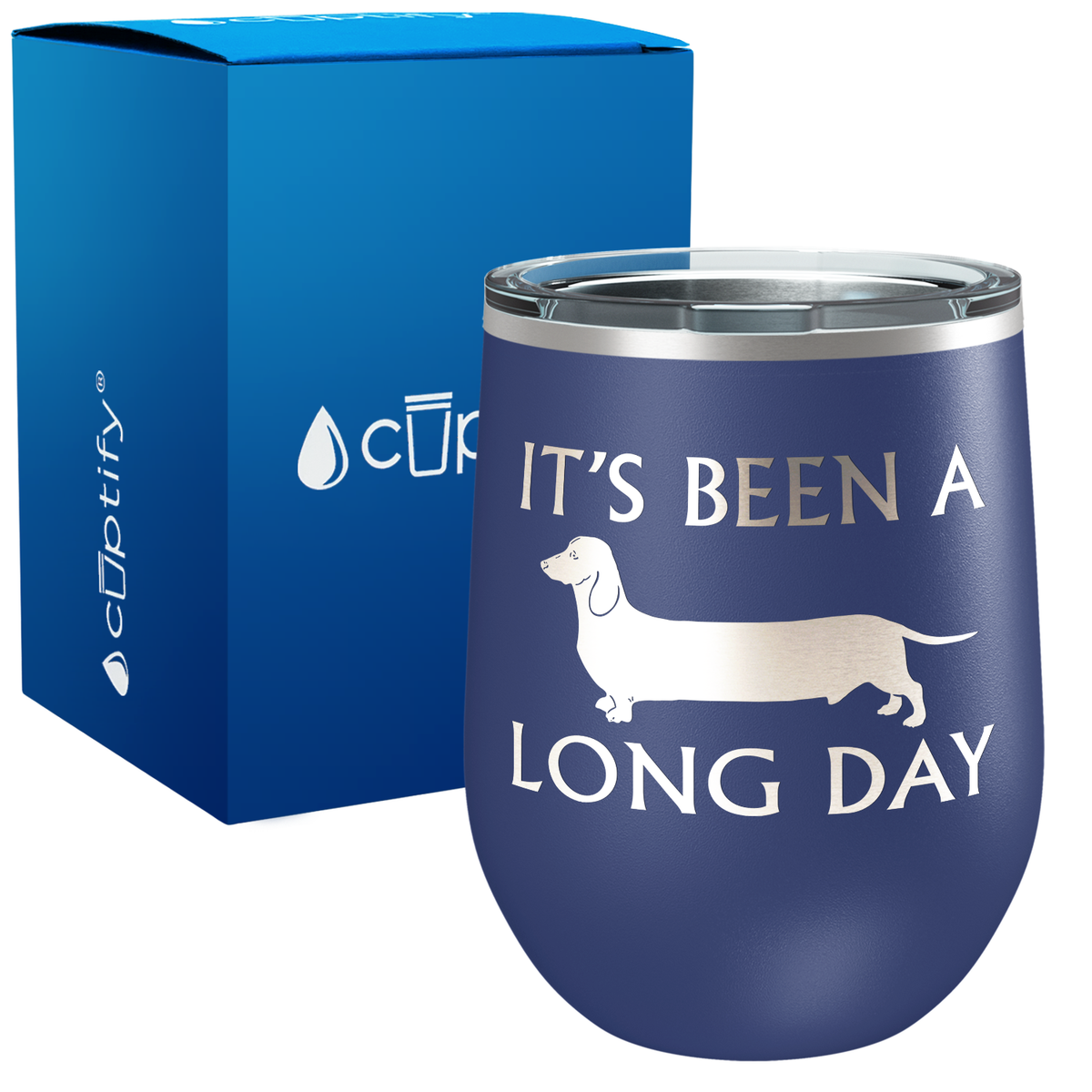 It's Been a Long Day 12oz Dog Wine Tumbler