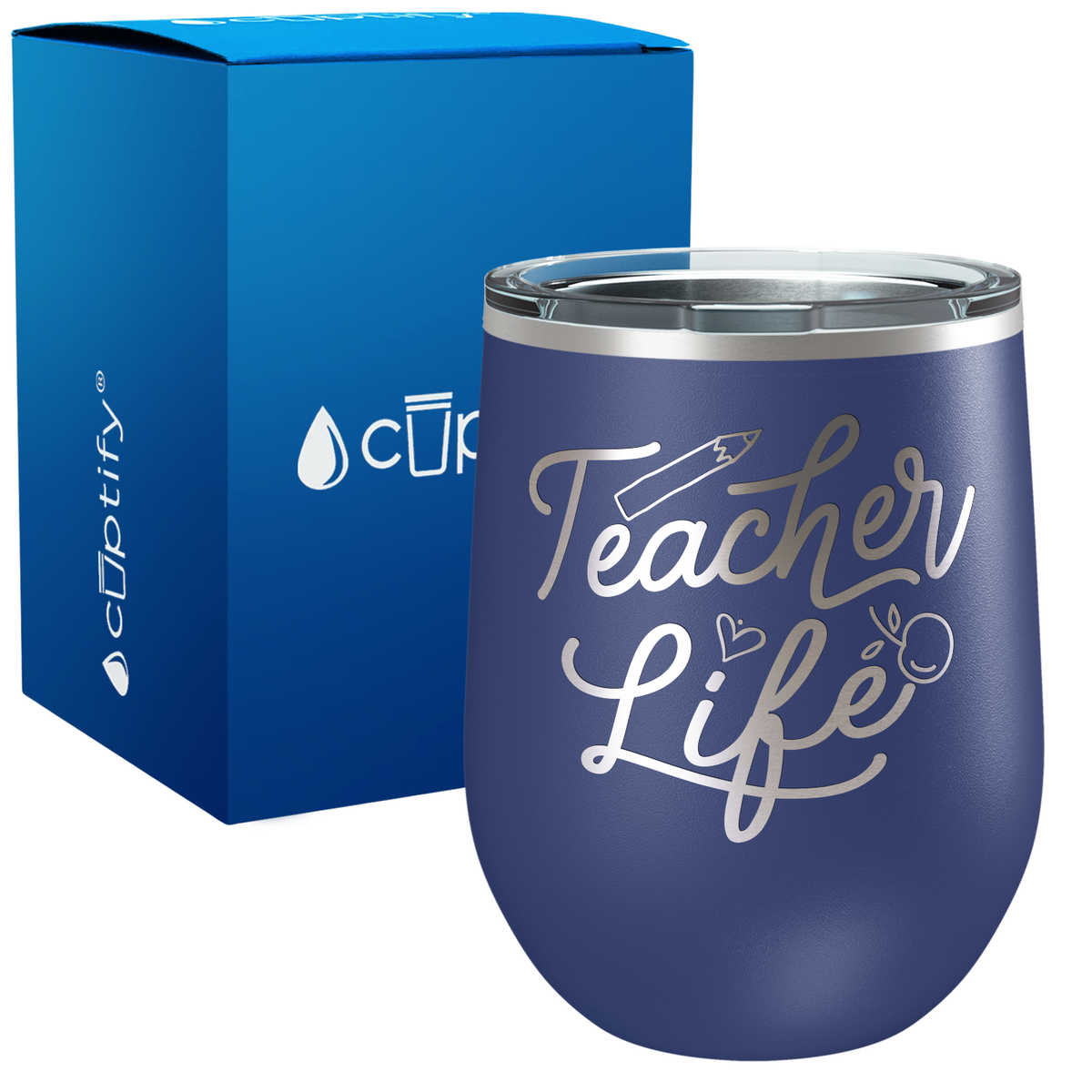 Teacher Life 12oz Teacher Wine Tumbler