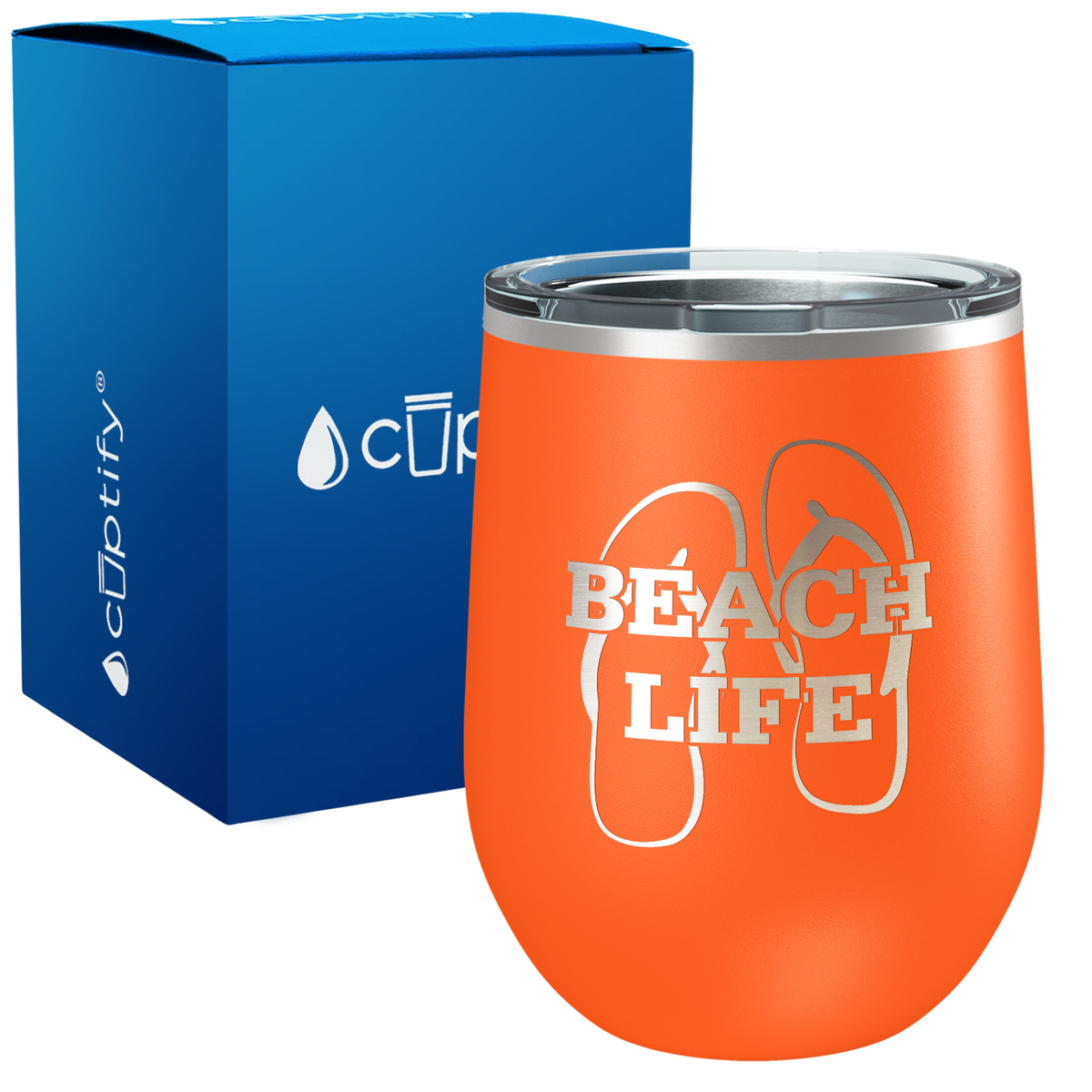 The Beach Life Sandals 12oz Beach Wine Tumbler