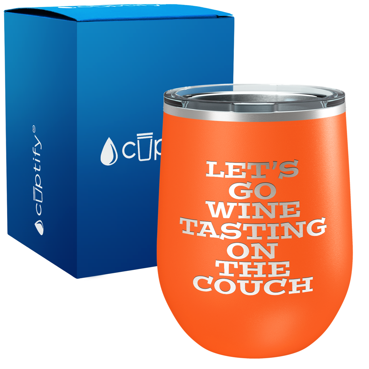 Let's go Wine Tasting 12oz Funny Wine Tumbler