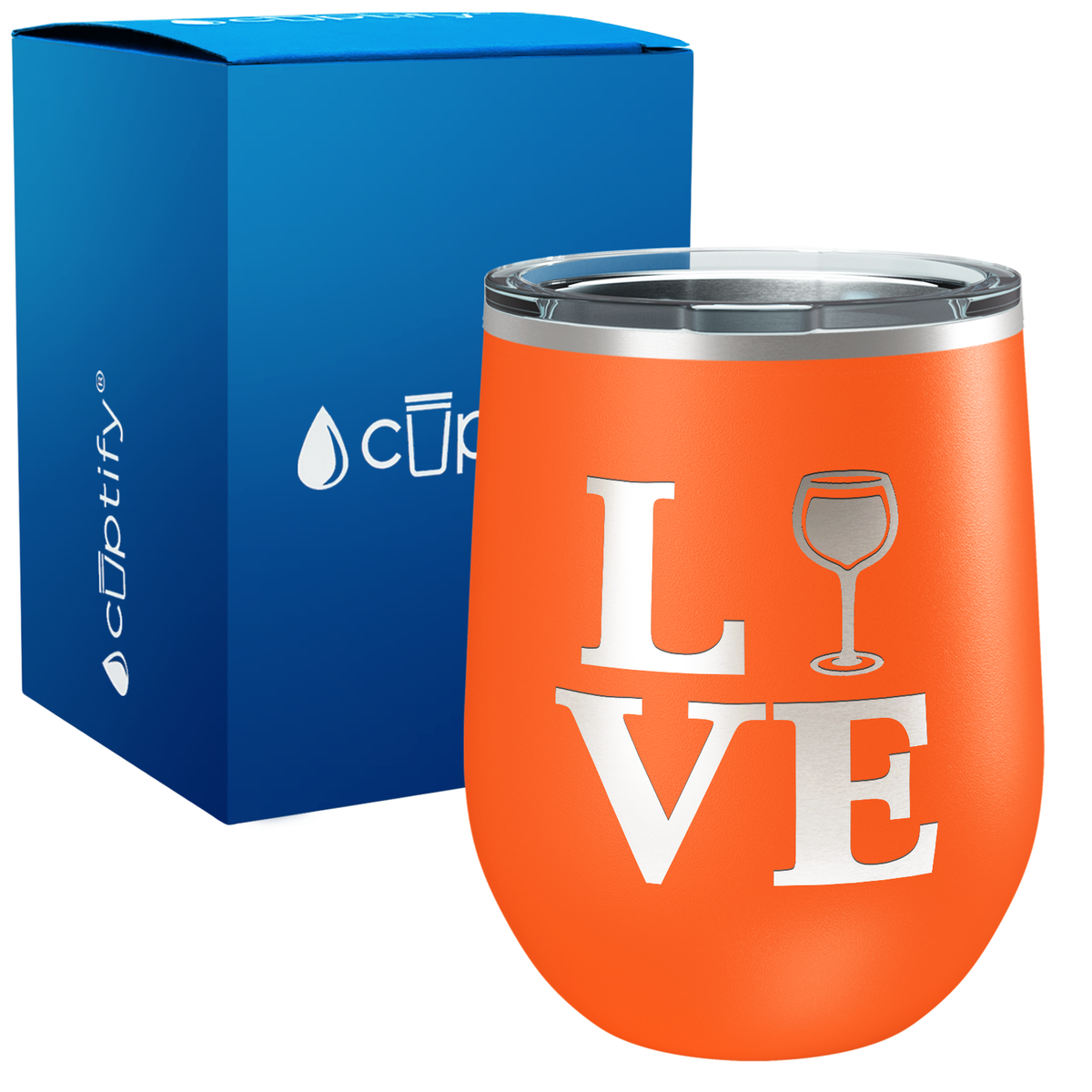 Love Wine 12oz Funny Wine Tumbler