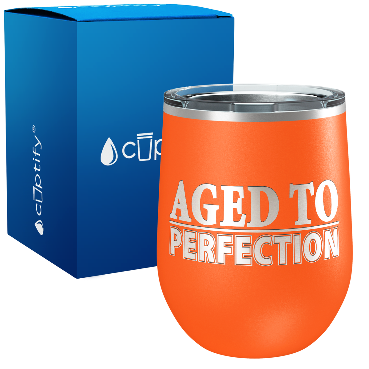 Aged to Perfection 12oz Funny Wine Tumbler