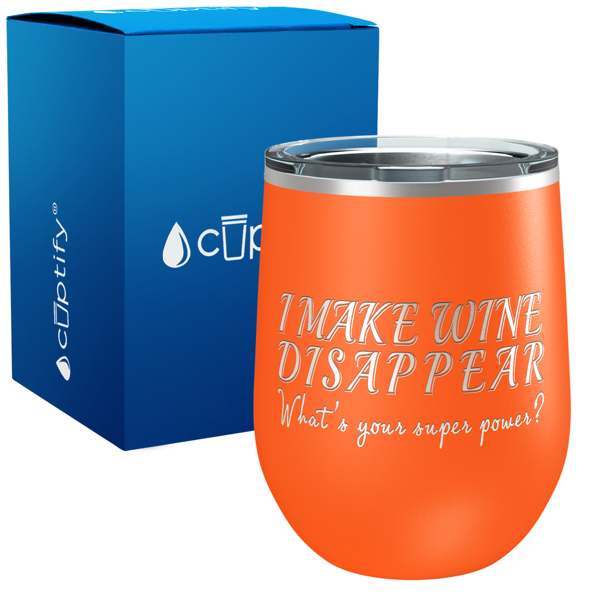 I Make Wine Disappear 12oz Funny Wine Tumbler