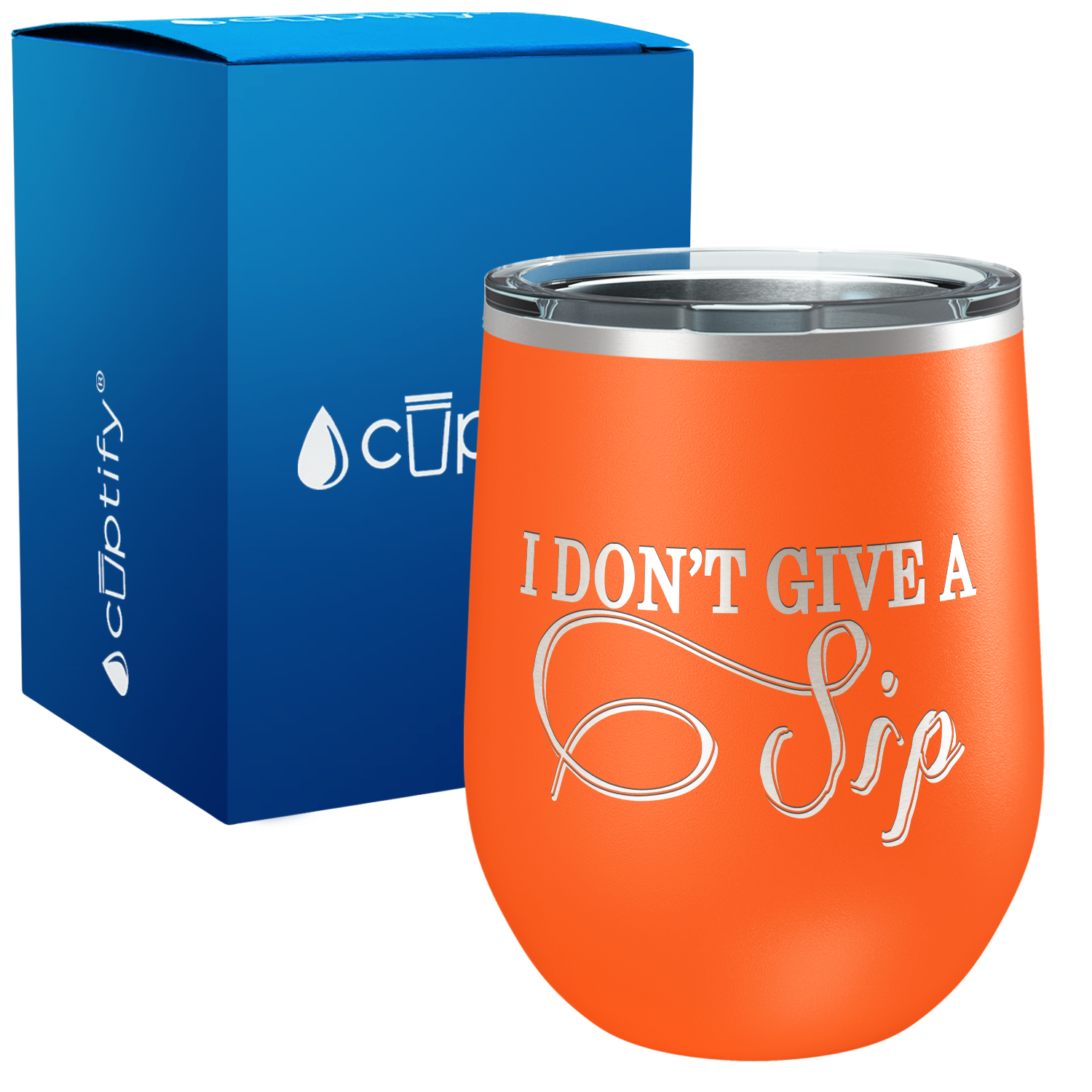 I don't Give A Sip 12oz Funny Wine Tumbler