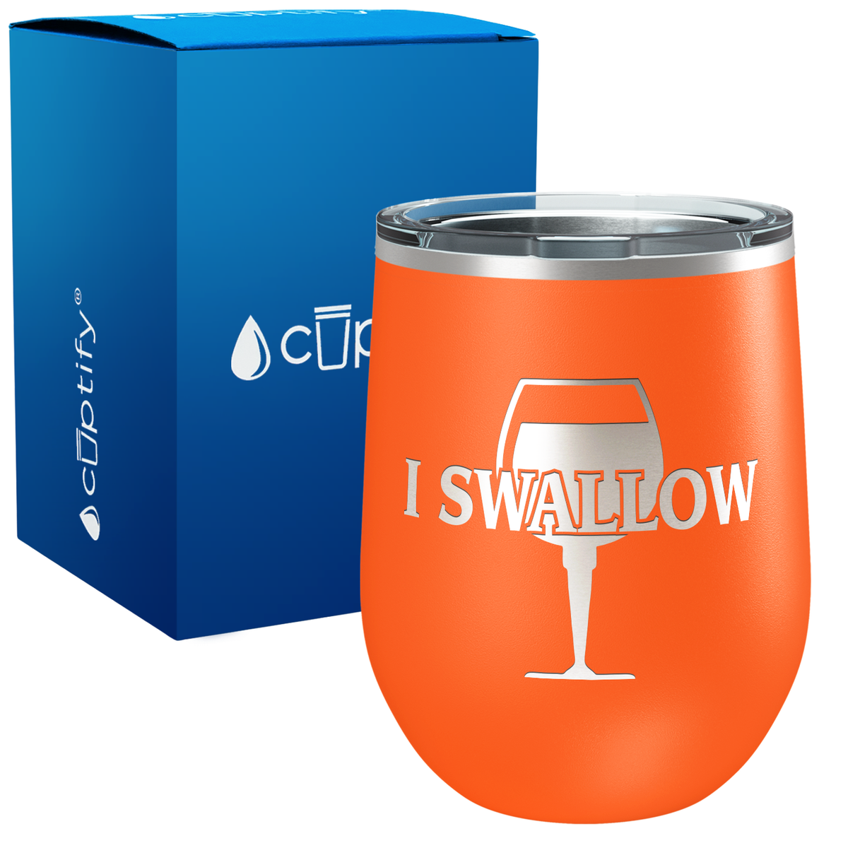 I Swallow 12oz Funny Wine Tumbler